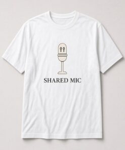 Alternative view of Shared Mic Retro Microphone Unisex T-Shirt